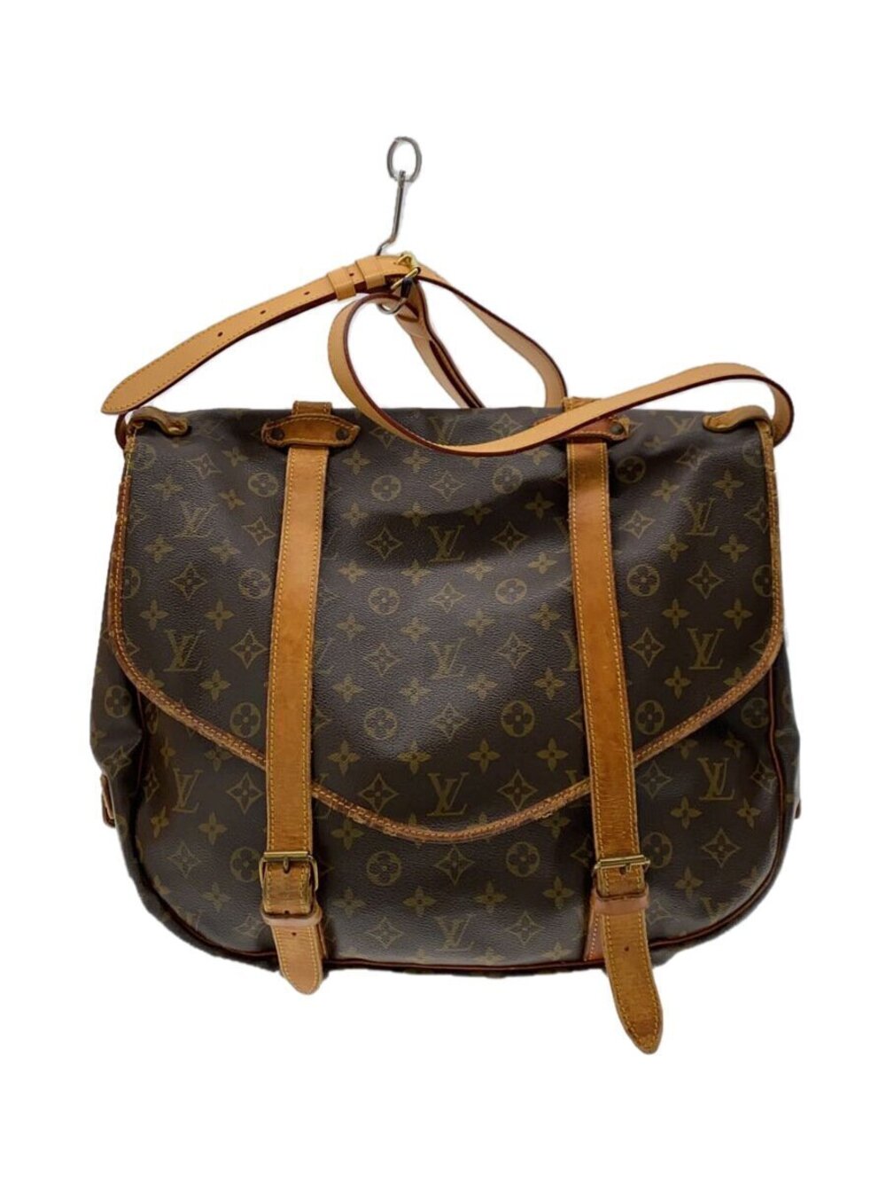 LOUIS VUITTON Saumur Monogram Canvas Brown